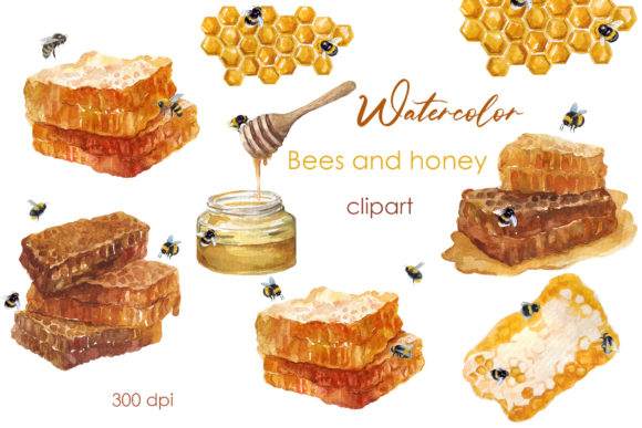 Watercolor Bee Png Honey Bee Clipart Png