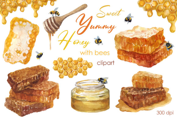 Watercolor Clipart Honey Bee Clipart Png