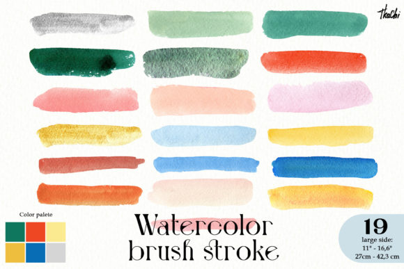 Watercolor Textures Brush Stroke Clipart and Illustrations